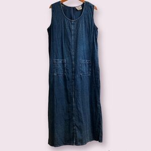 Vintage Denim Jumper Dress